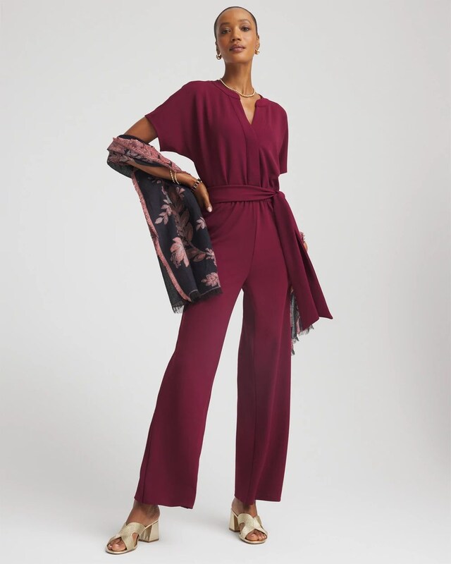 Belted Dolman-Sleeve Jumpsuit - image 2